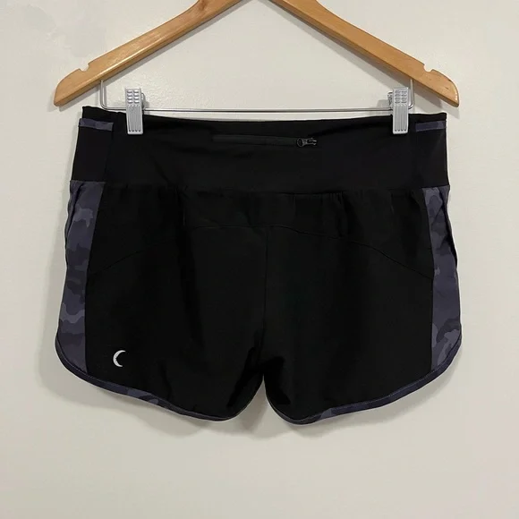 Zyia Active Black Camo 5 Star Running Workout Shorts M - Picture 9 of 12